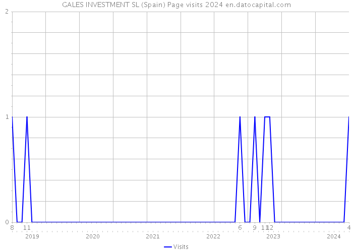 GALES INVESTMENT SL (Spain) Page visits 2024 