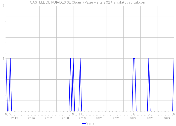 CASTELL DE PUJADES SL (Spain) Page visits 2024 