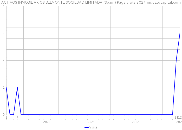 ACTIVOS INMOBILIARIOS BELMONTE SOCIEDAD LIMITADA (Spain) Page visits 2024 