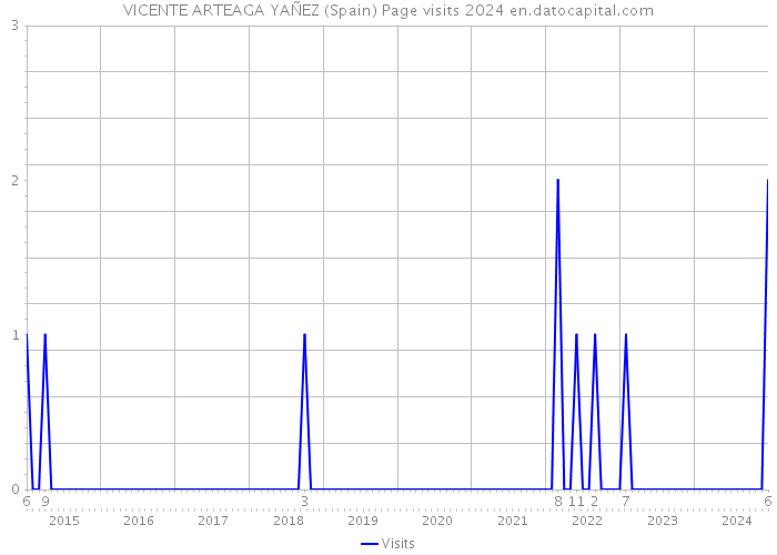 VICENTE ARTEAGA YAÑEZ (Spain) Page visits 2024 