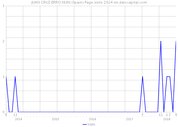 JUAN CRUZ ERRO NUIN (Spain) Page visits 2024 