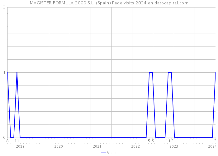 MAGISTER FORMULA 2000 S.L. (Spain) Page visits 2024 