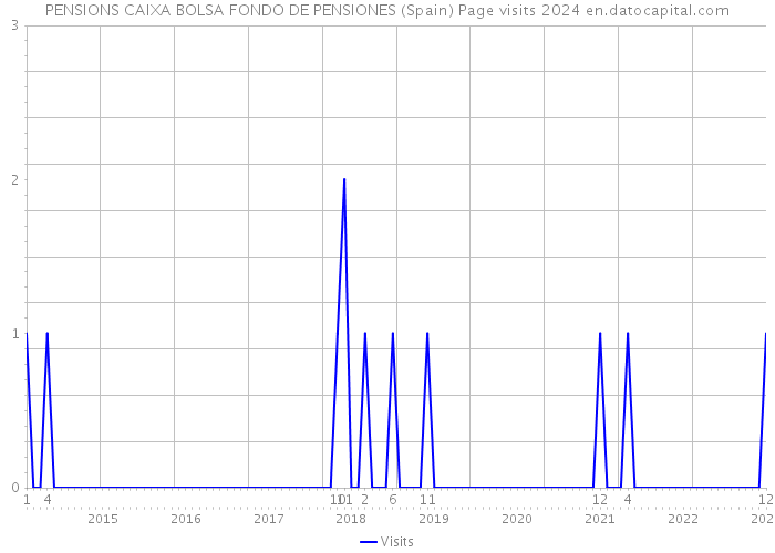 PENSIONS CAIXA BOLSA FONDO DE PENSIONES (Spain) Page visits 2024 