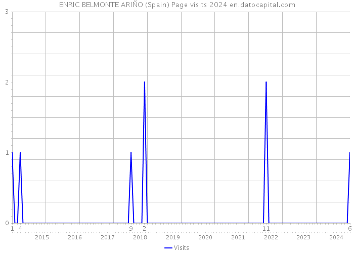 ENRIC BELMONTE ARIÑO (Spain) Page visits 2024 