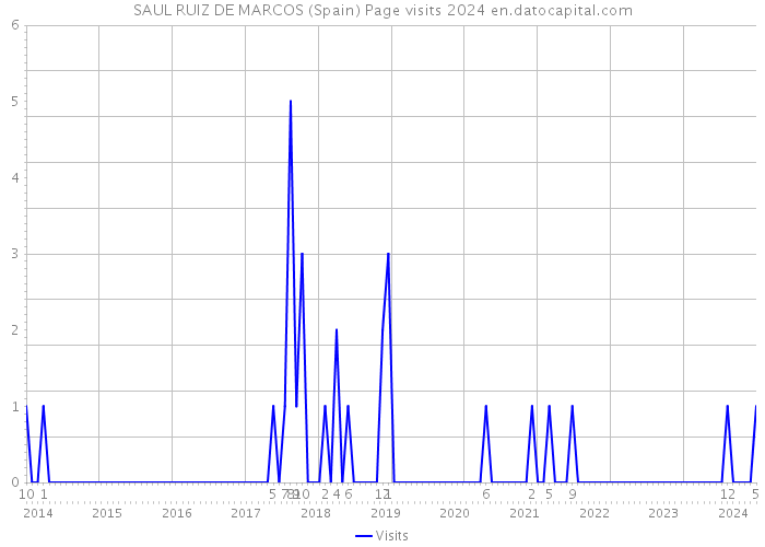 SAUL RUIZ DE MARCOS (Spain) Page visits 2024 