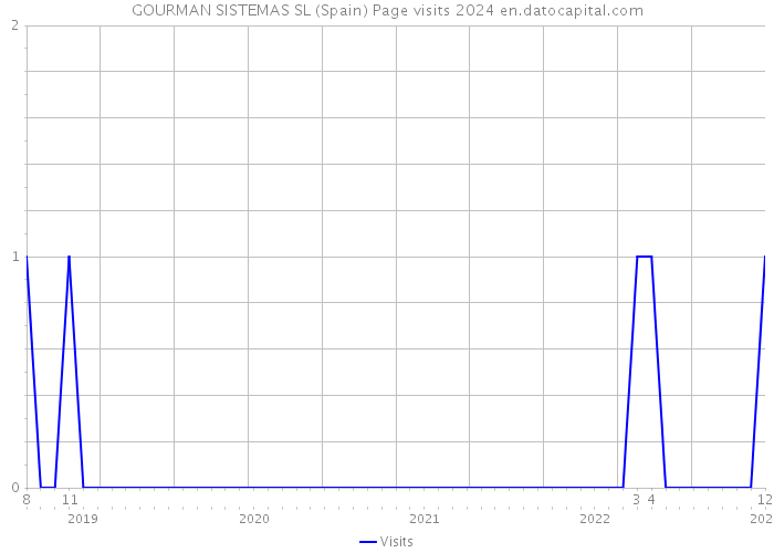 GOURMAN SISTEMAS SL (Spain) Page visits 2024 