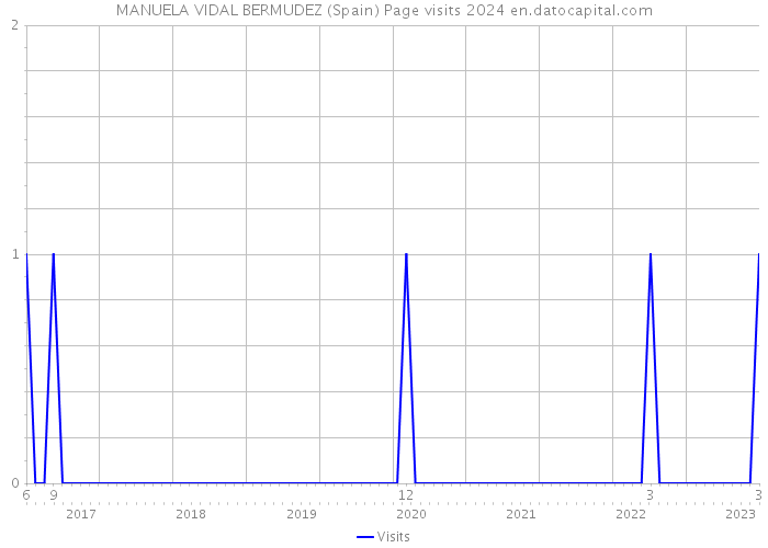 MANUELA VIDAL BERMUDEZ (Spain) Page visits 2024 
