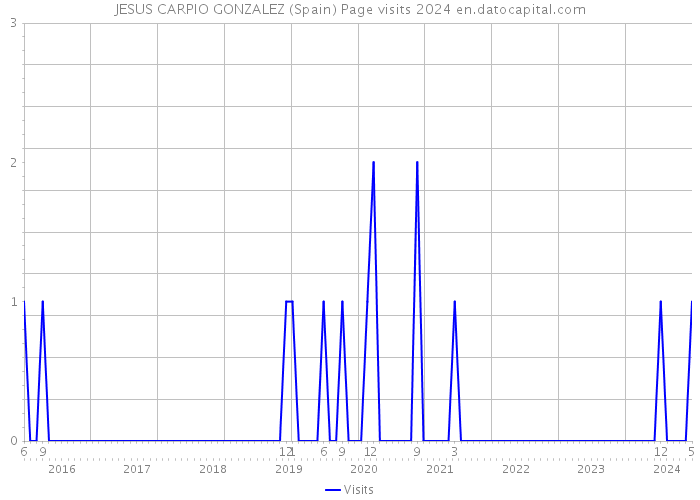JESUS CARPIO GONZALEZ (Spain) Page visits 2024 