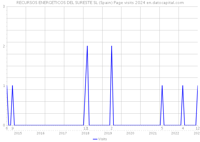 RECURSOS ENERGETICOS DEL SURESTE SL (Spain) Page visits 2024 