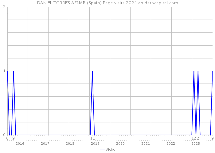 DANIEL TORRES AZNAR (Spain) Page visits 2024 