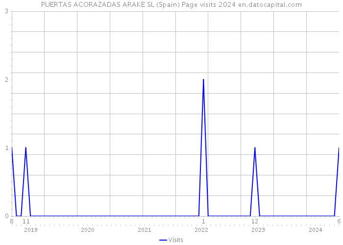 PUERTAS ACORAZADAS ARAKE SL (Spain) Page visits 2024 
