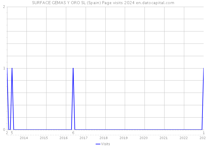 SURFACE GEMAS Y ORO SL (Spain) Page visits 2024 