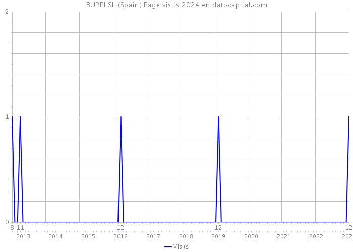 BURPI SL (Spain) Page visits 2024 