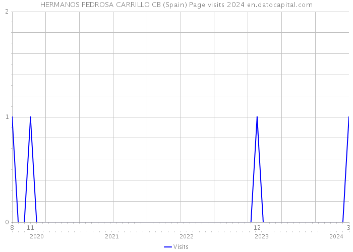 HERMANOS PEDROSA CARRILLO CB (Spain) Page visits 2024 