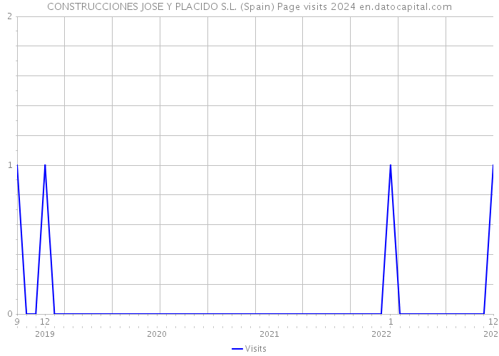 CONSTRUCCIONES JOSE Y PLACIDO S.L. (Spain) Page visits 2024 