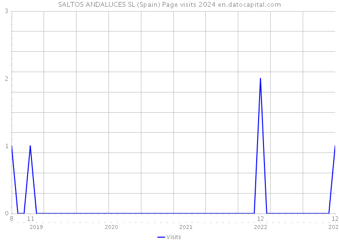 SALTOS ANDALUCES SL (Spain) Page visits 2024 