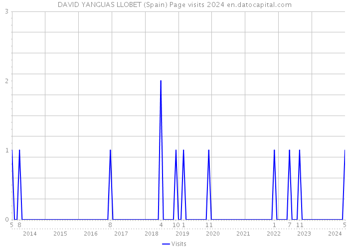 DAVID YANGUAS LLOBET (Spain) Page visits 2024 