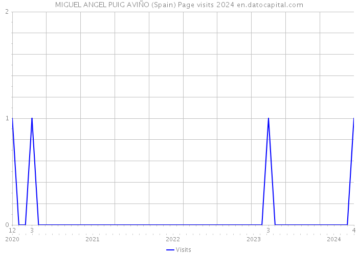 MIGUEL ANGEL PUIG AVIÑO (Spain) Page visits 2024 
