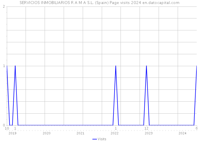 SERVICIOS INMOBILIARIOS R A M A S.L. (Spain) Page visits 2024 