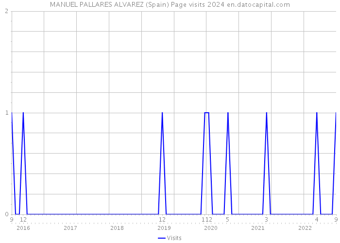 MANUEL PALLARES ALVAREZ (Spain) Page visits 2024 