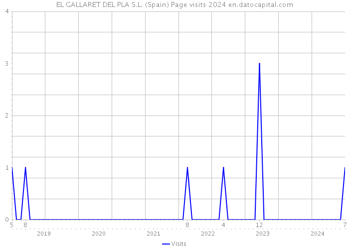 EL GALLARET DEL PLA S.L. (Spain) Page visits 2024 