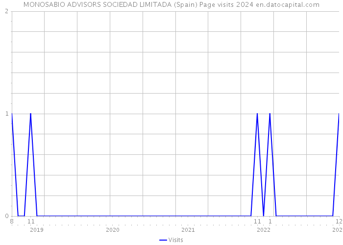 MONOSABIO ADVISORS SOCIEDAD LIMITADA (Spain) Page visits 2024 