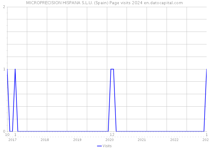 MICROPRECISION HISPANA S.L.U. (Spain) Page visits 2024 