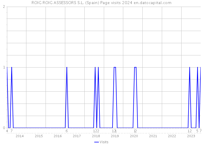 ROIG ROIG ASSESSORS S.L. (Spain) Page visits 2024 