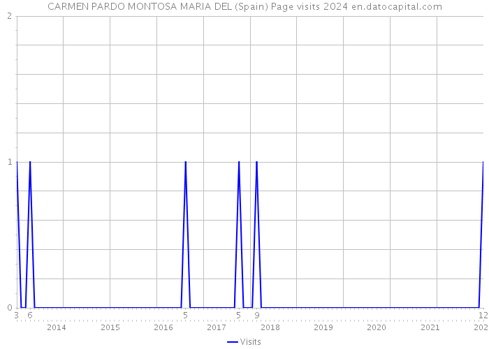 CARMEN PARDO MONTOSA MARIA DEL (Spain) Page visits 2024 