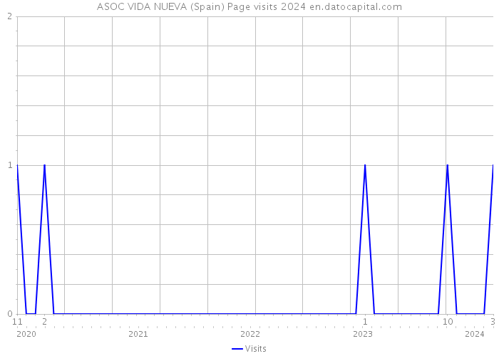 ASOC VIDA NUEVA (Spain) Page visits 2024 