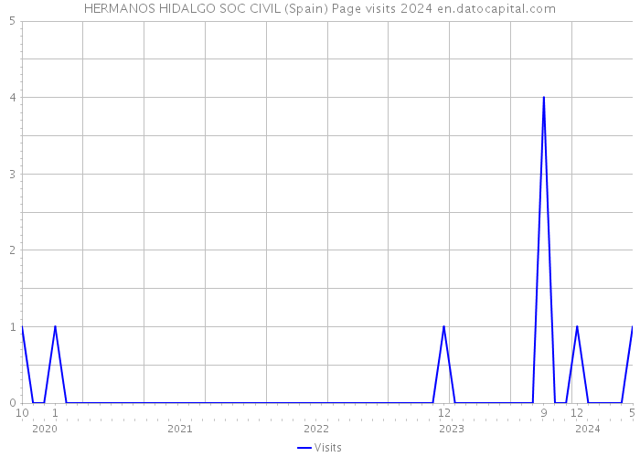 HERMANOS HIDALGO SOC CIVIL (Spain) Page visits 2024 