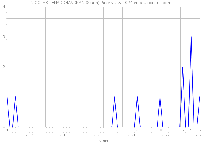 NICOLAS TENA COMADRAN (Spain) Page visits 2024 