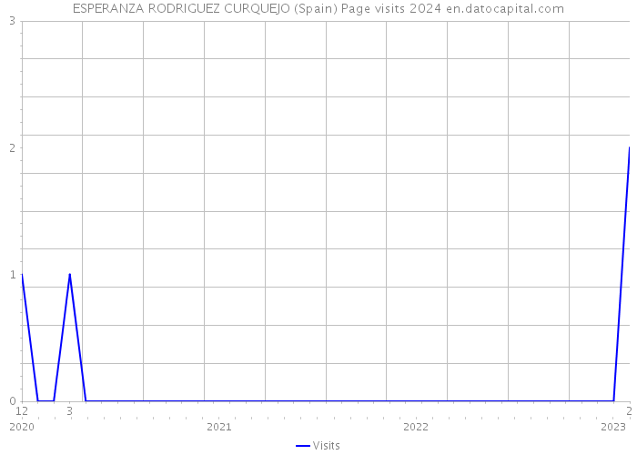 ESPERANZA RODRIGUEZ CURQUEJO (Spain) Page visits 2024 