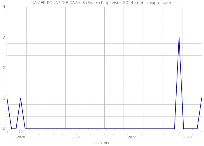 XAVIER BONASTRE CASALS (Spain) Page visits 2024 