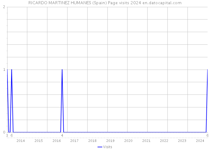 RICARDO MARTINEZ HUMANES (Spain) Page visits 2024 