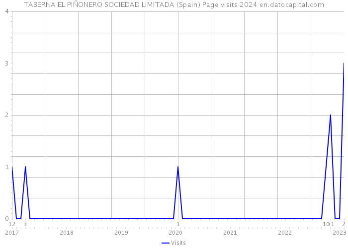 TABERNA EL PIÑONERO SOCIEDAD LIMITADA (Spain) Page visits 2024 