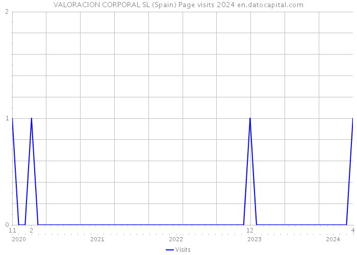 VALORACION CORPORAL SL (Spain) Page visits 2024 