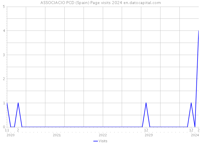 ASSOCIACIO PCD (Spain) Page visits 2024 
