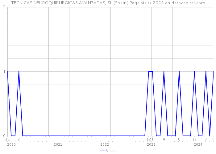 TECNICAS NEUROQUIRURGICAS AVANZADAS, SL (Spain) Page visits 2024 