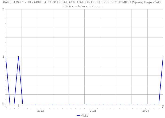 BARRILERO Y ZUBIZARRETA CONCURSAL AGRUPACION DE INTERES ECONOMICO (Spain) Page visits 2024 