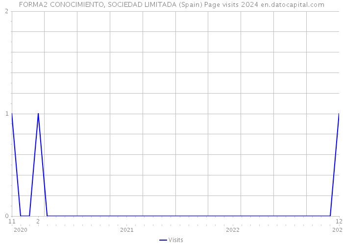 FORMA2 CONOCIMIENTO, SOCIEDAD LIMITADA (Spain) Page visits 2024 