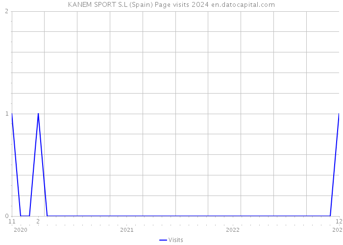 KANEM SPORT S.L (Spain) Page visits 2024 