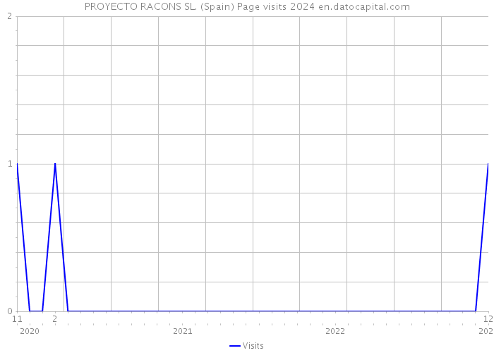 PROYECTO RACONS SL. (Spain) Page visits 2024 