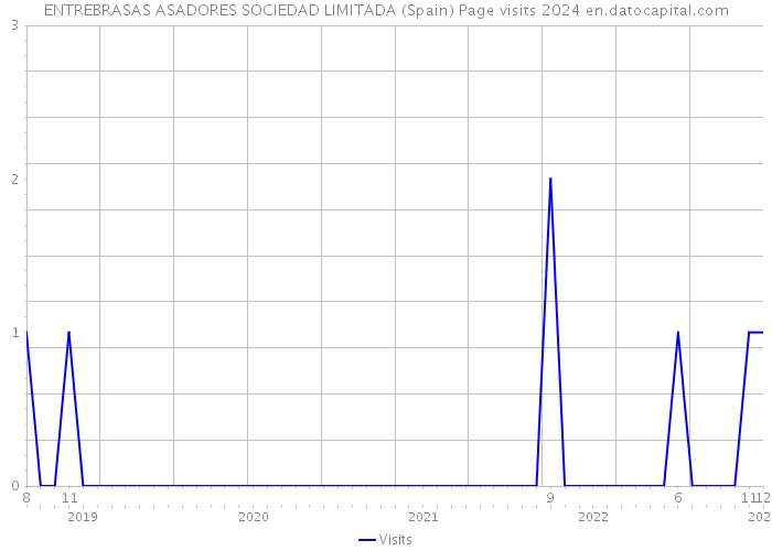 ENTREBRASAS ASADORES SOCIEDAD LIMITADA (Spain) Page visits 2024 