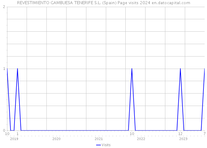 REVESTIMIENTO GAMBUESA TENERIFE S.L. (Spain) Page visits 2024 