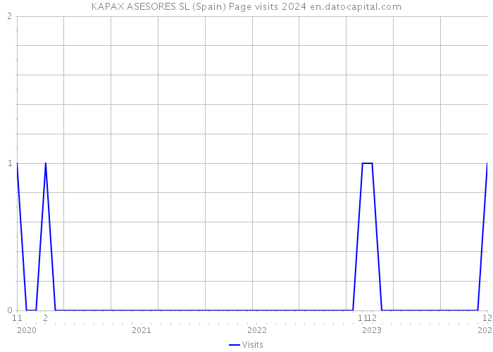 KAPAX ASESORES SL (Spain) Page visits 2024 