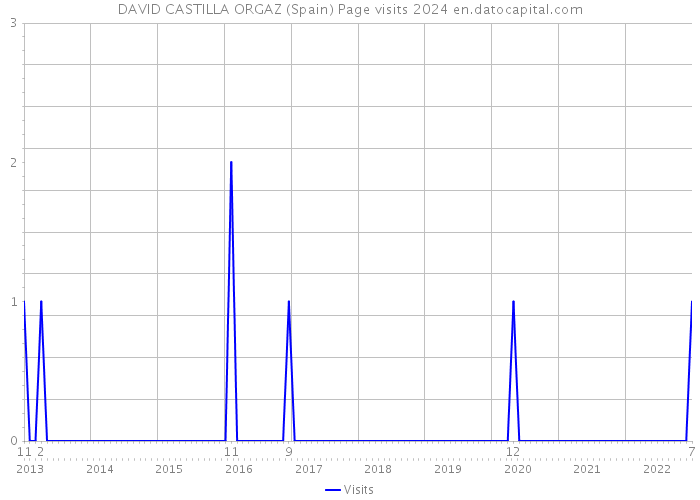 DAVID CASTILLA ORGAZ (Spain) Page visits 2024 