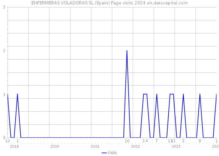 ENFERMERAS VOLADORAS SL (Spain) Page visits 2024 