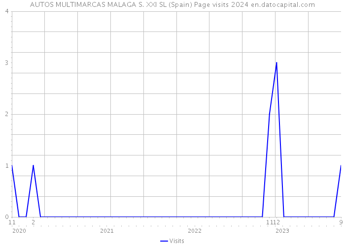AUTOS MULTIMARCAS MALAGA S. XXI SL (Spain) Page visits 2024 