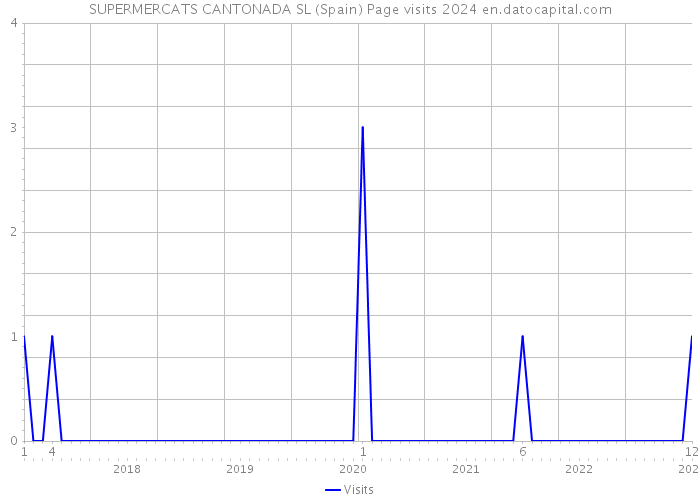 SUPERMERCATS CANTONADA SL (Spain) Page visits 2024 